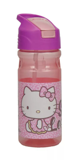 Picture of Hello Kitty Plastic Bottle with Straw 550ml